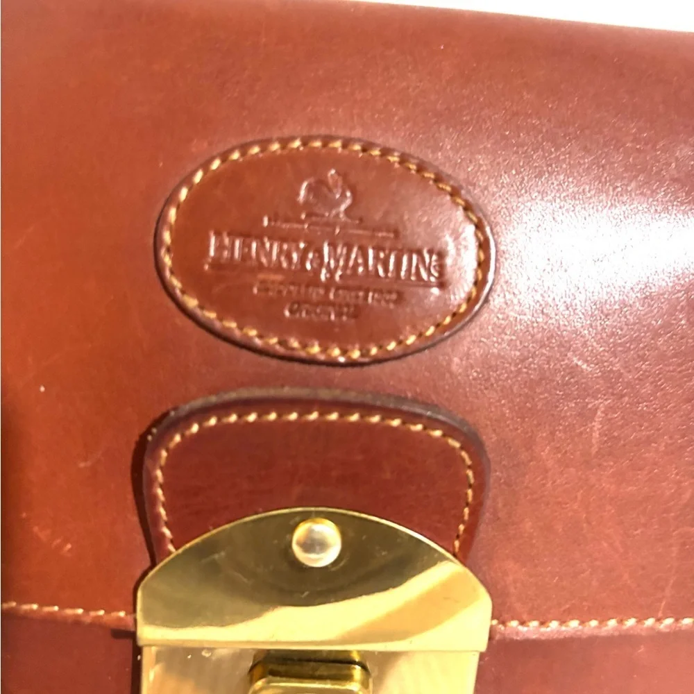 Vintage unisex wristlet wallet Brown Leather Bag